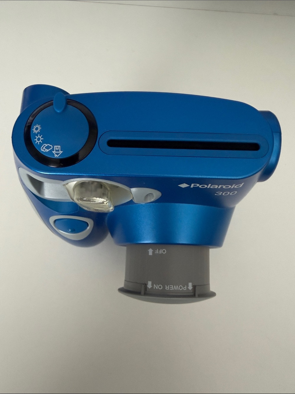 Polaroid 300 Instant Camera - Metallic Blue and Light Gray - Picture 5 of 5